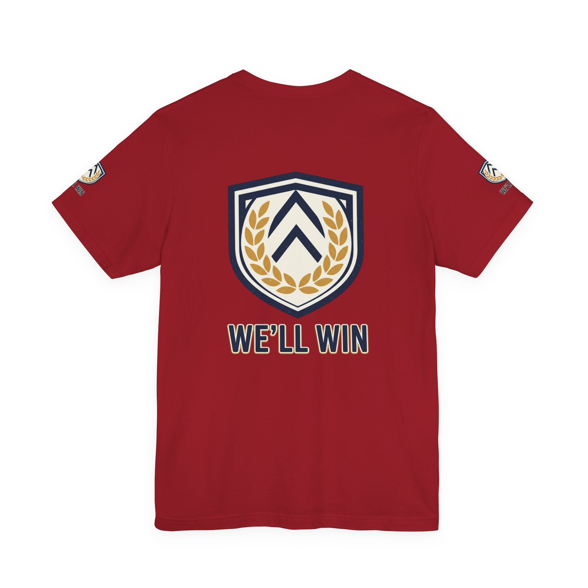 We’ll Win Shield Tee | Motivational Victory Emblem