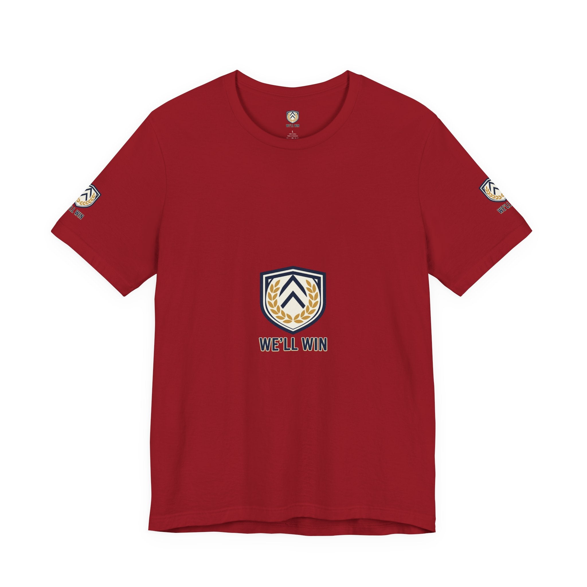 We’ll Win Shield Tee | Motivational Victory Emblem
