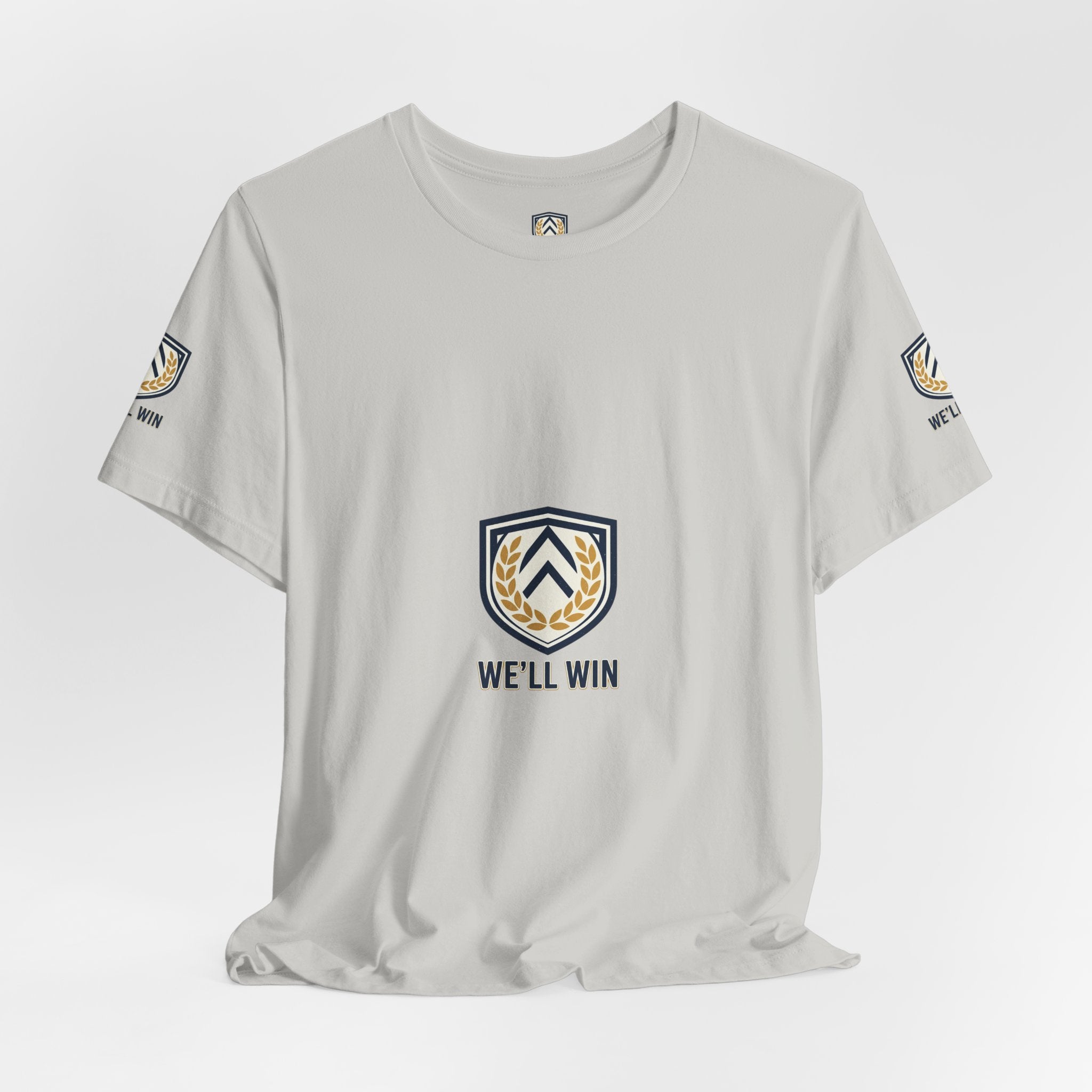 We’ll Win Shield Tee | Motivational Victory Emblem