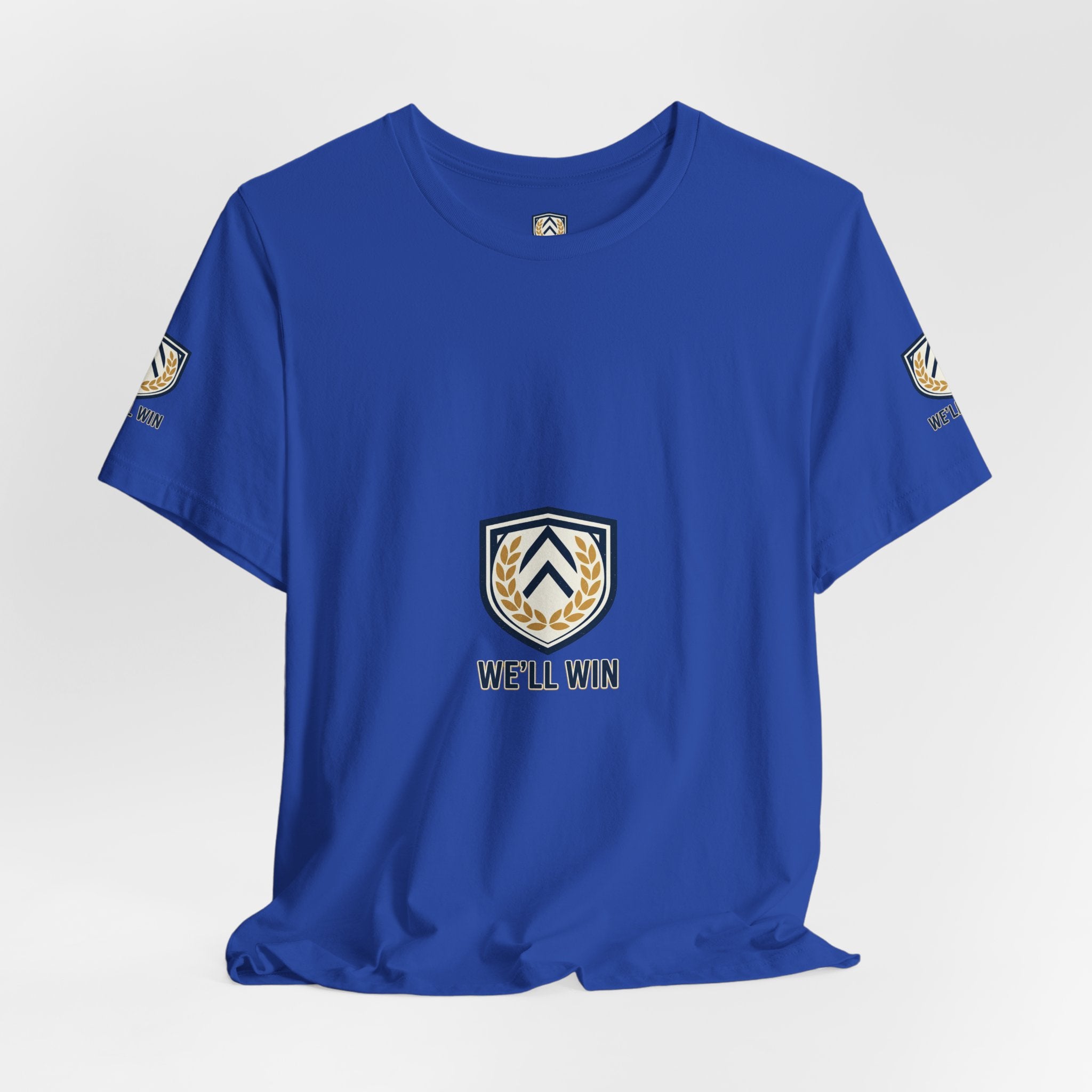 We’ll Win Shield Tee | Motivational Victory Emblem