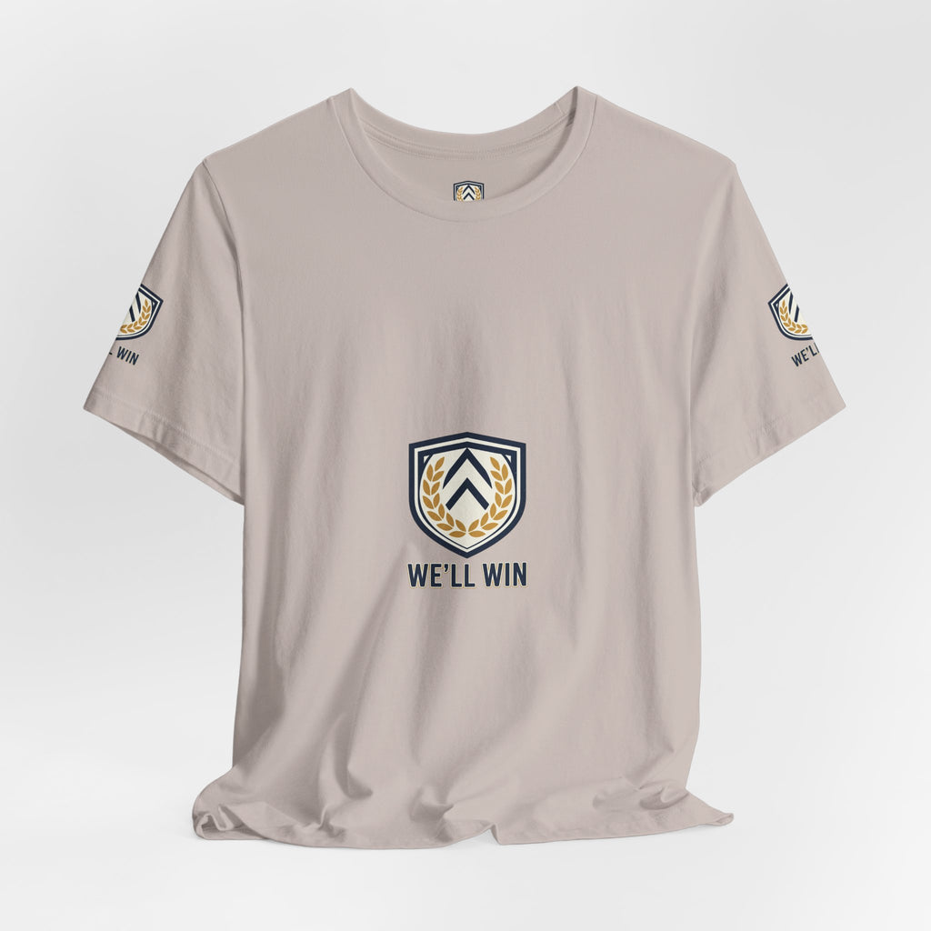 We’ll Win Shield Tee | Motivational Victory Emblem