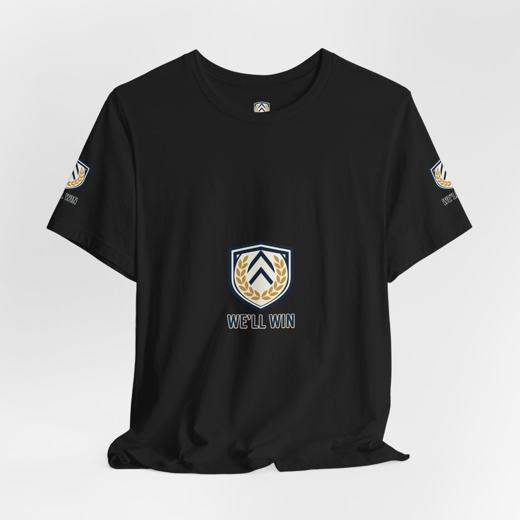 We’ll Win Shield Tee | Motivational Victory Emblem