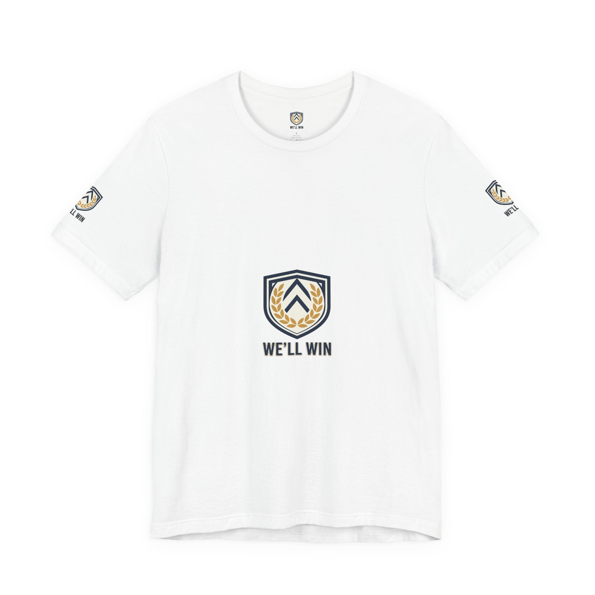 We’ll Win Shield Tee | Motivational Victory Emblem