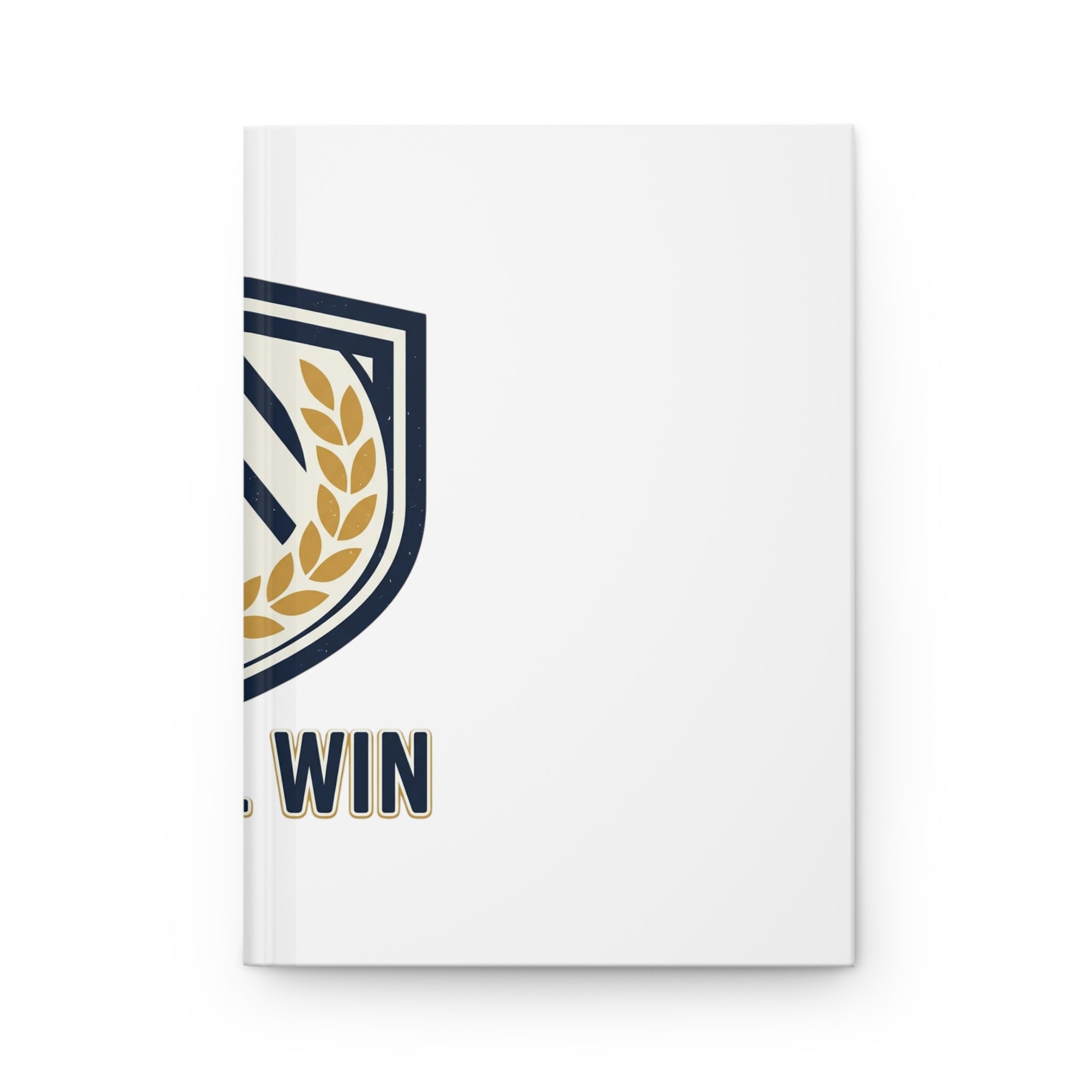 Motivational Crest Hardcover Journal — “We’ll Win” Inspirational Notebook