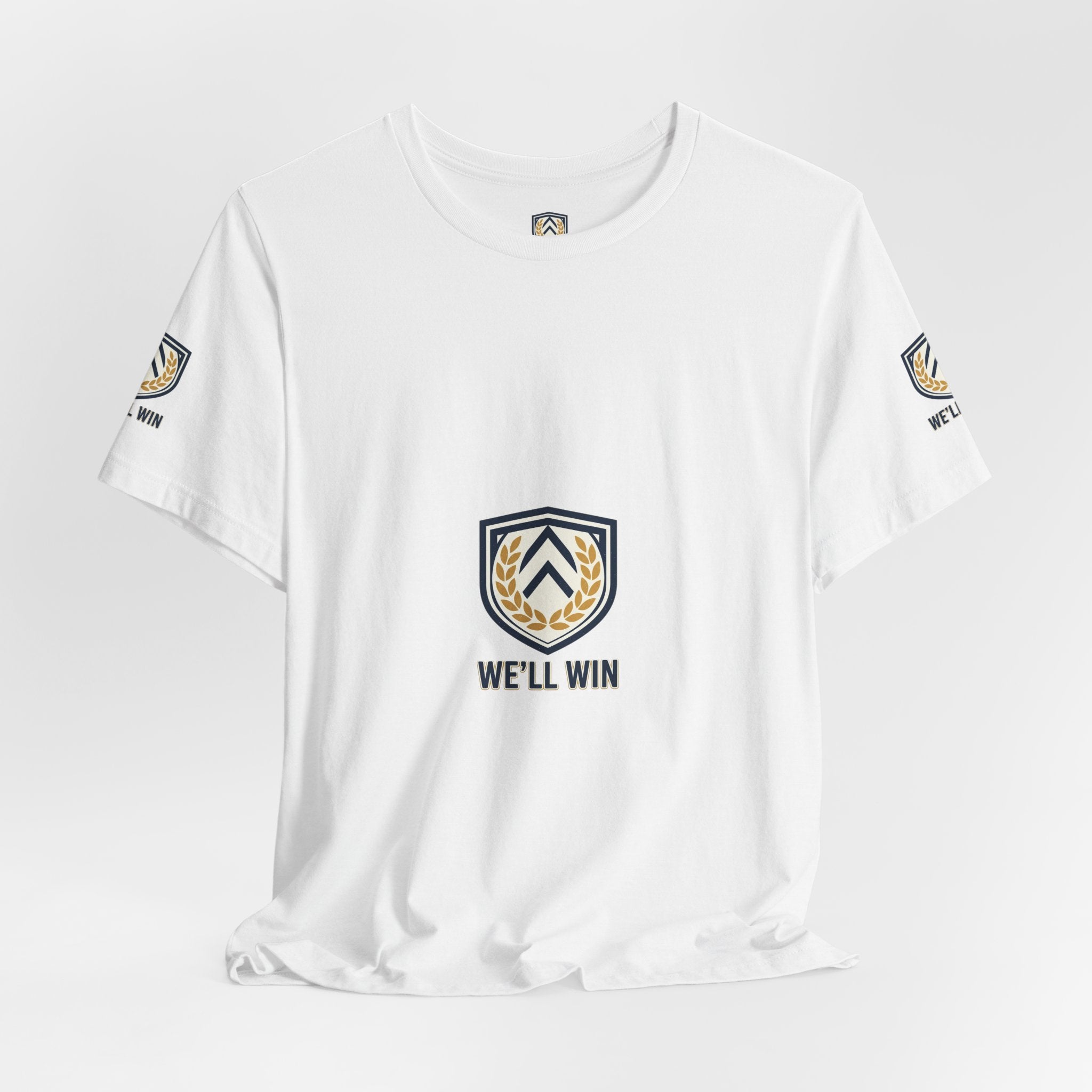We’ll Win Shield Tee | Motivational Victory Emblem