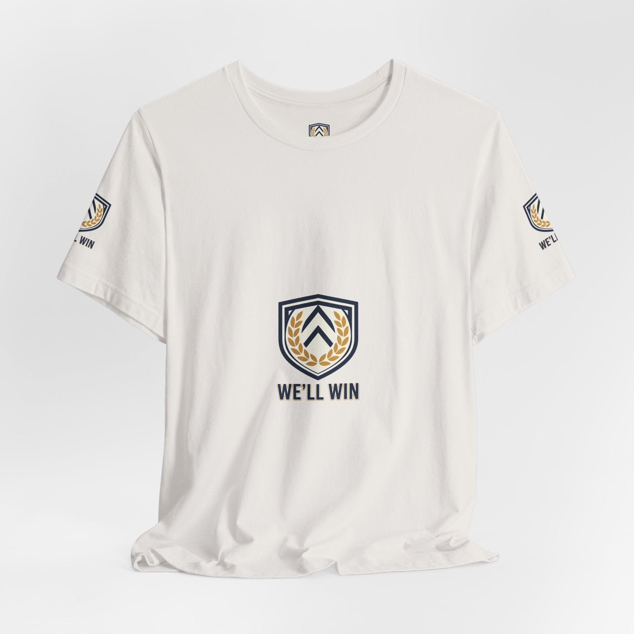 We’ll Win Shield Tee | Motivational Victory Emblem