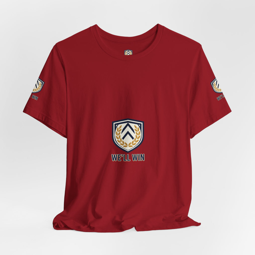 We’ll Win Shield Tee | Motivational Victory Emblem