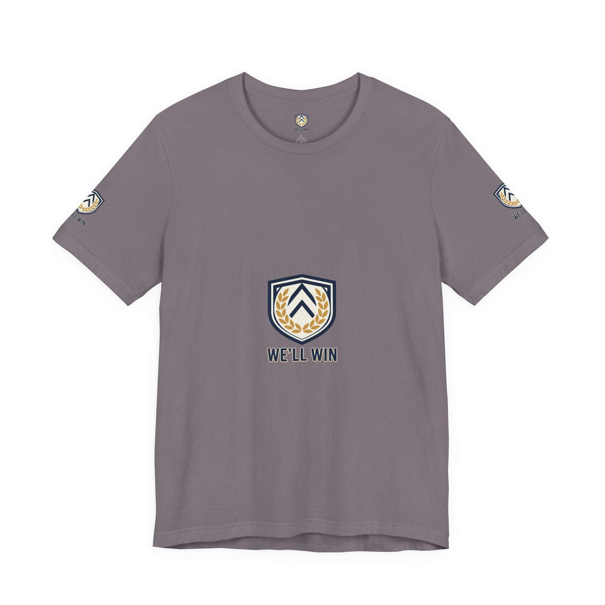 We’ll Win Shield Tee | Motivational Victory Emblem