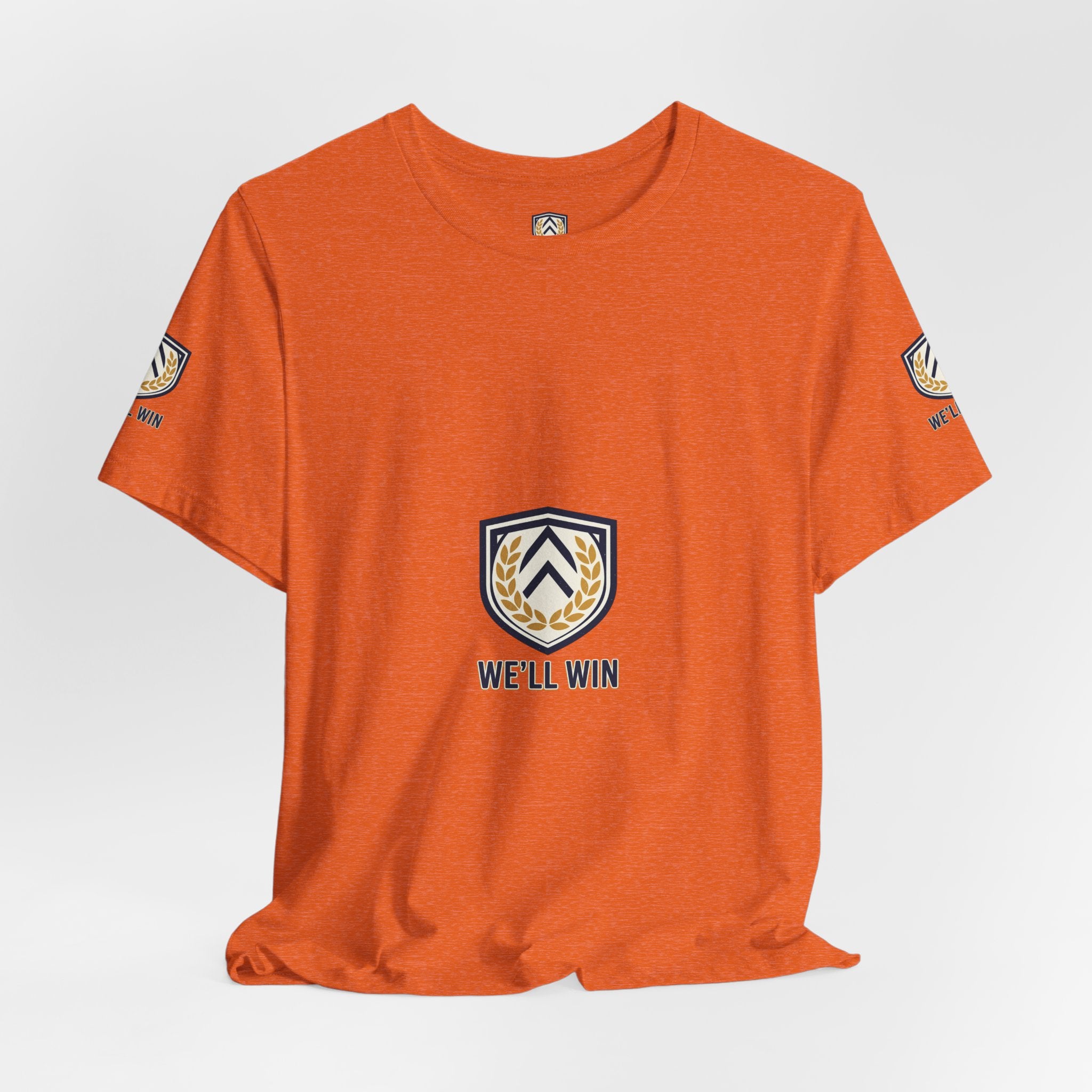 We’ll Win Shield Tee | Motivational Victory Emblem