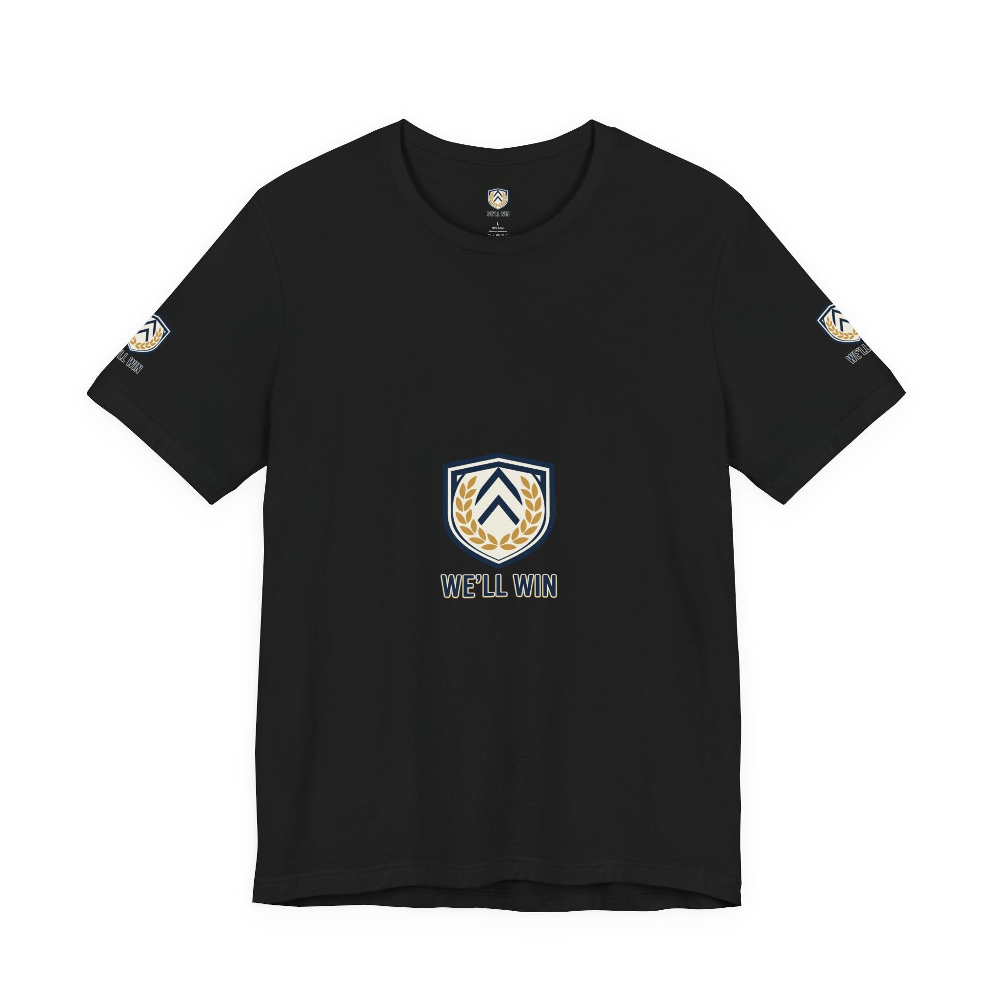 We’ll Win Shield Tee | Motivational Victory Emblem