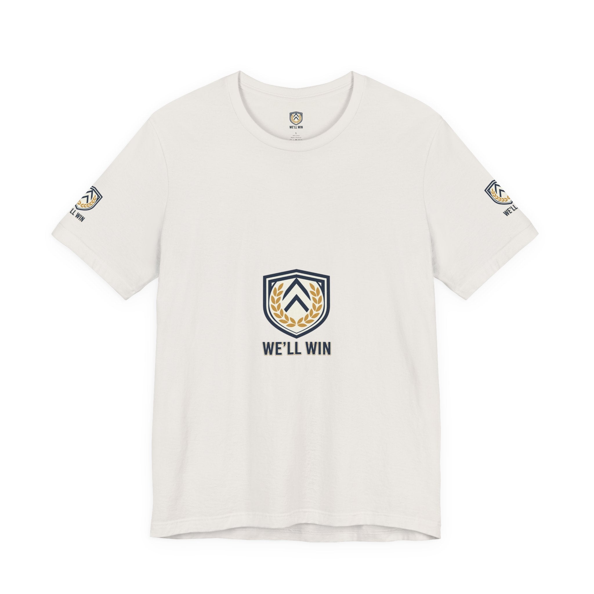 We’ll Win Shield Tee | Motivational Victory Emblem