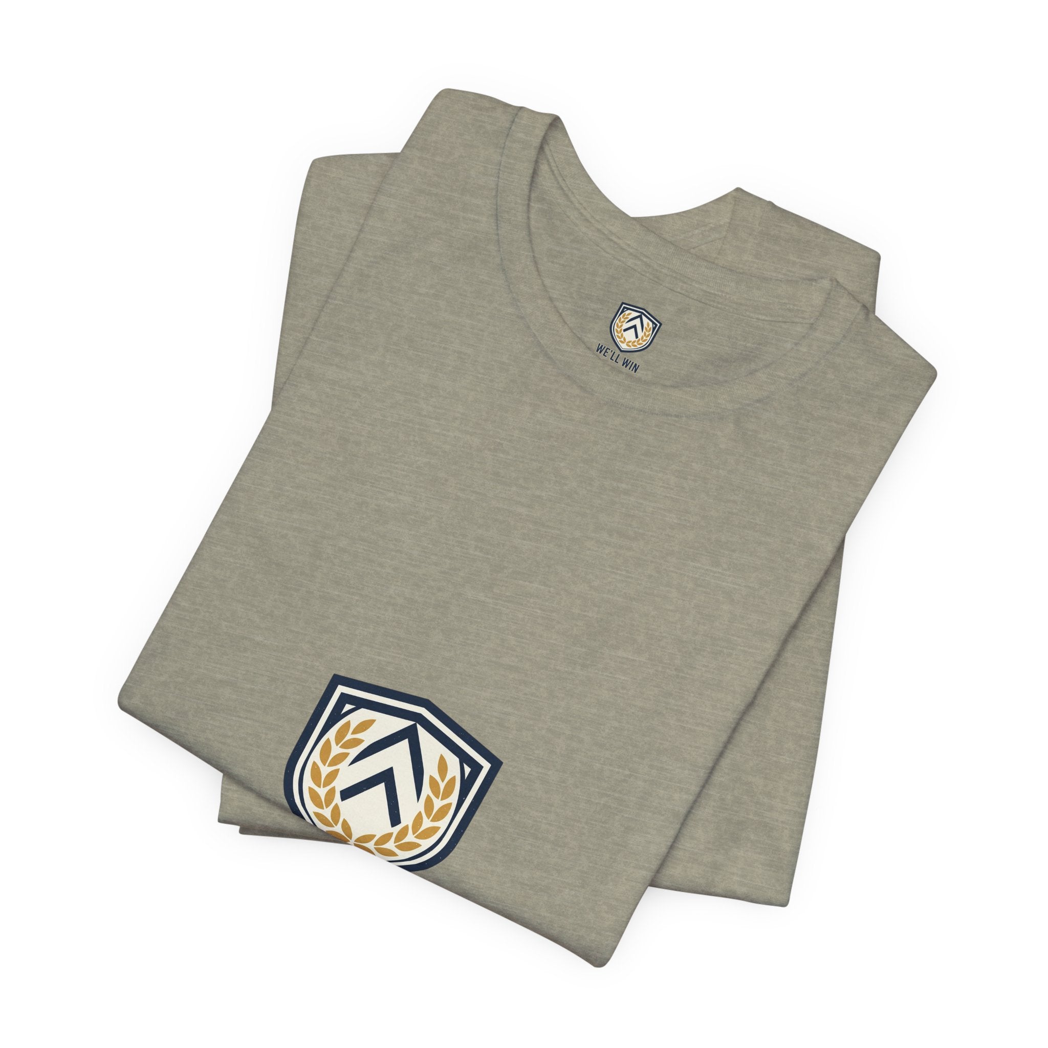 We’ll Win Shield Tee | Motivational Victory Emblem