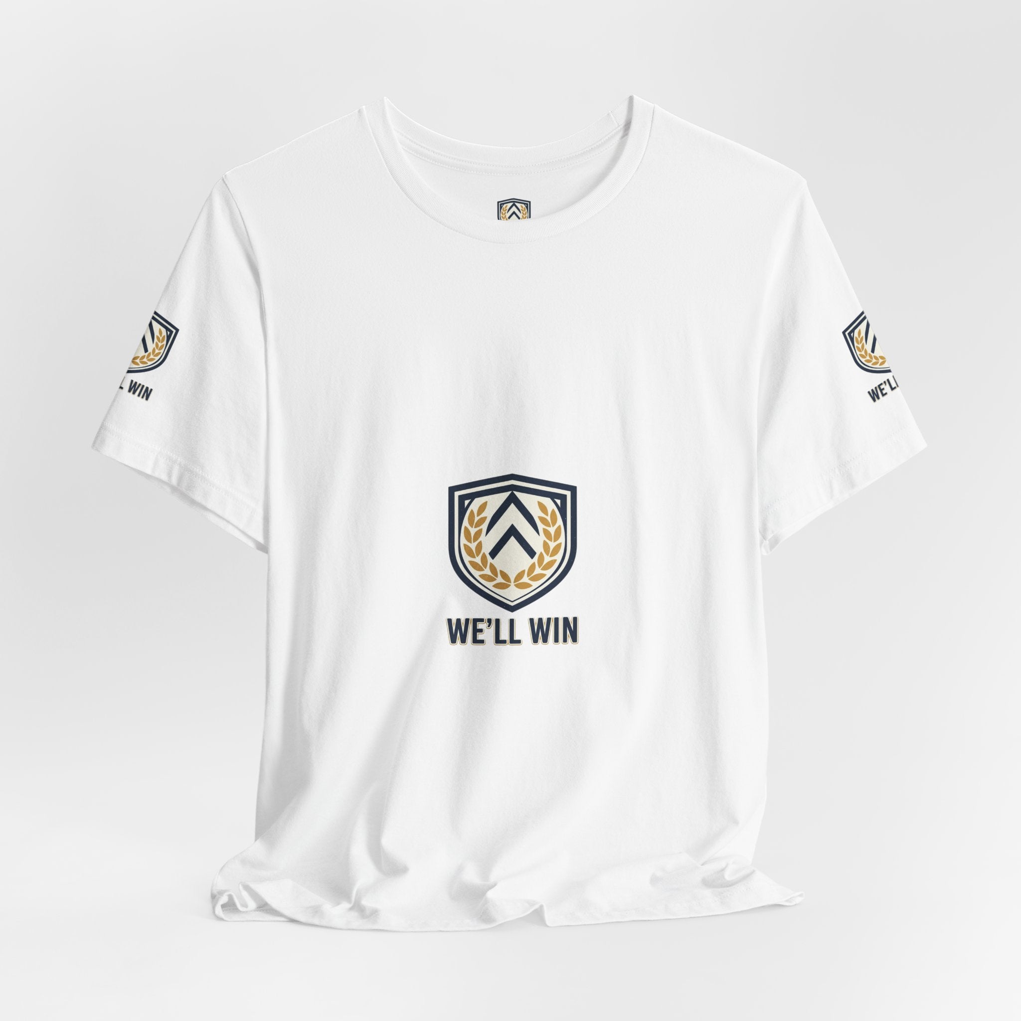 We’ll Win Shield Tee | Motivational Victory Emblem