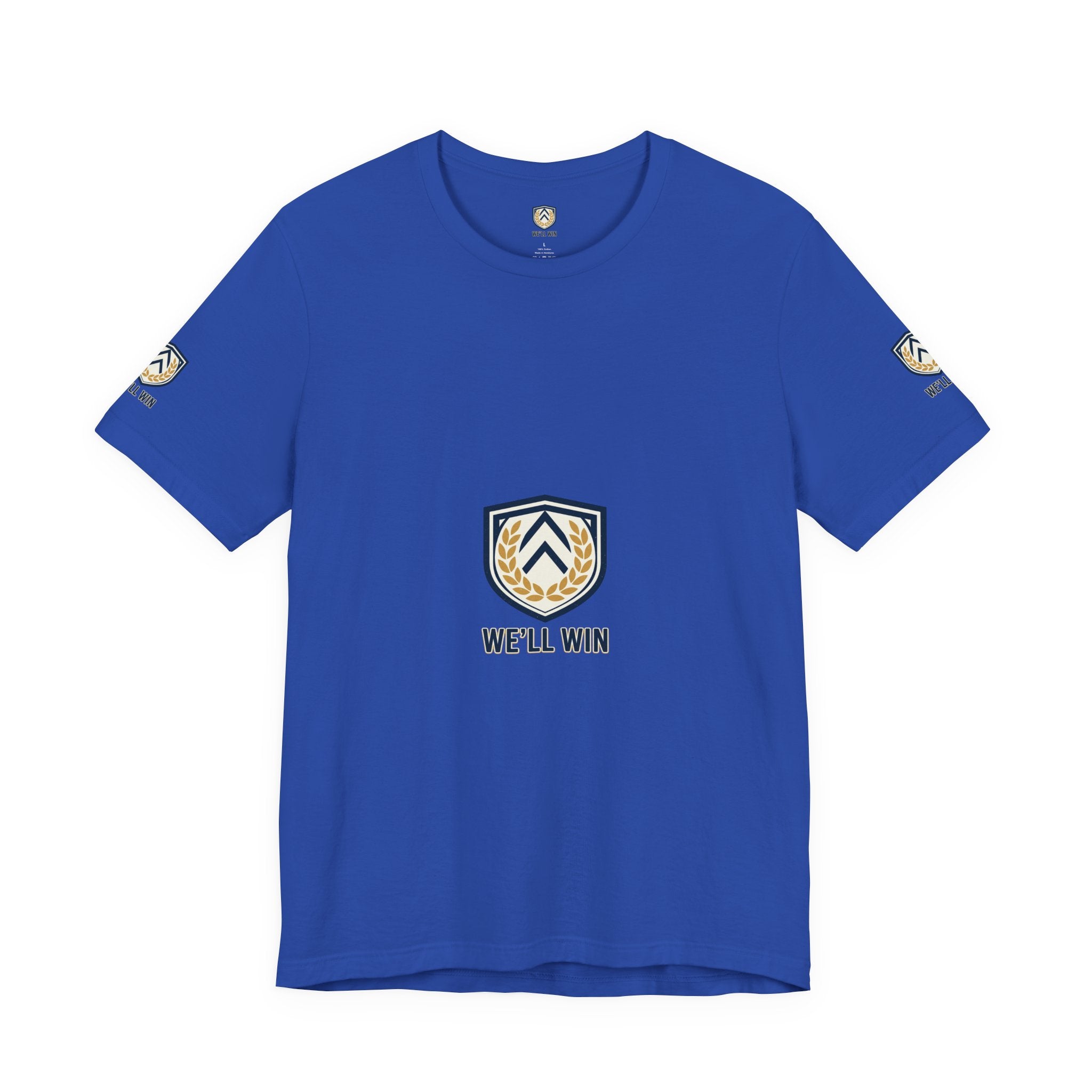 We’ll Win Shield Tee | Motivational Victory Emblem