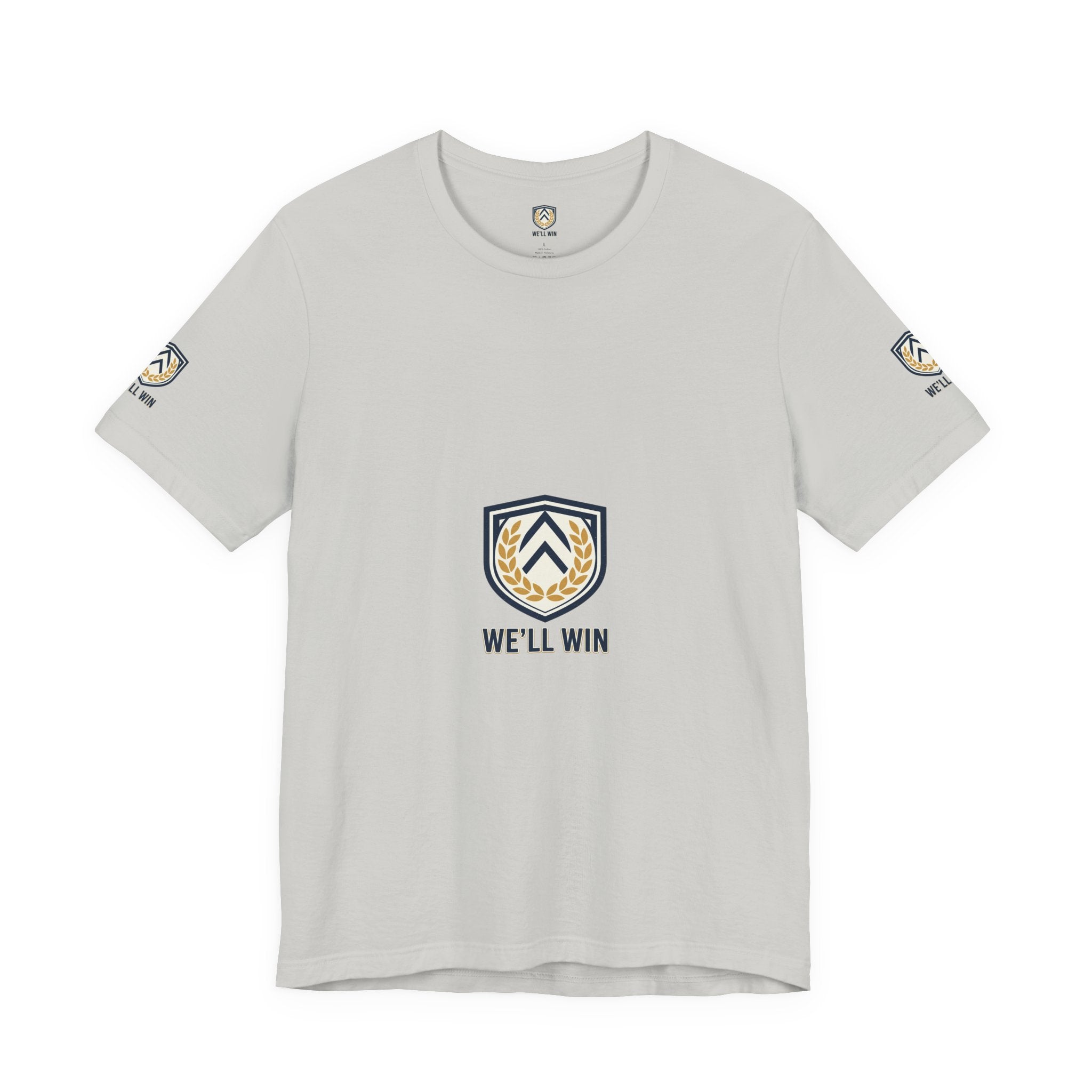 We’ll Win Shield Tee | Motivational Victory Emblem