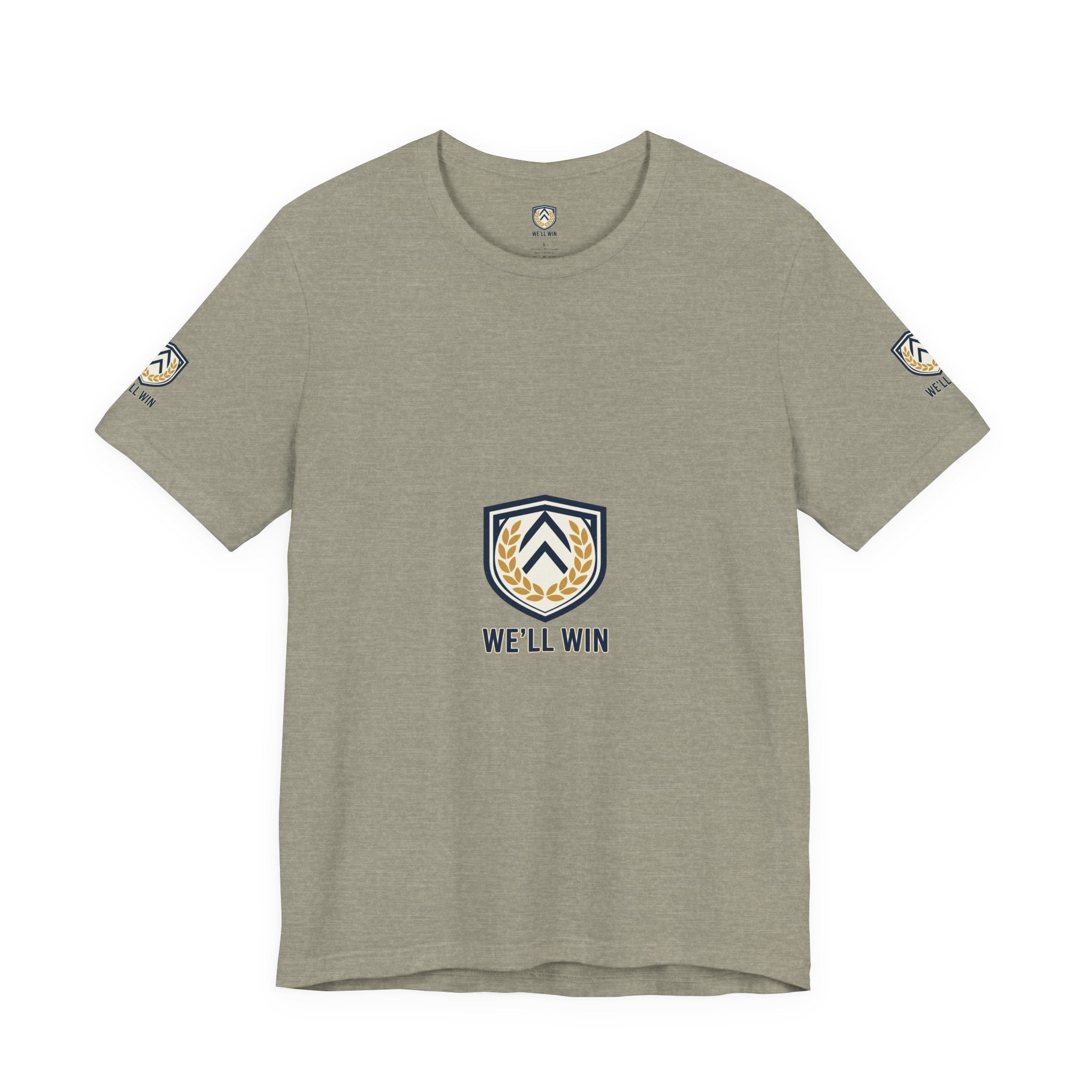 We’ll Win Shield Tee | Motivational Victory Emblem