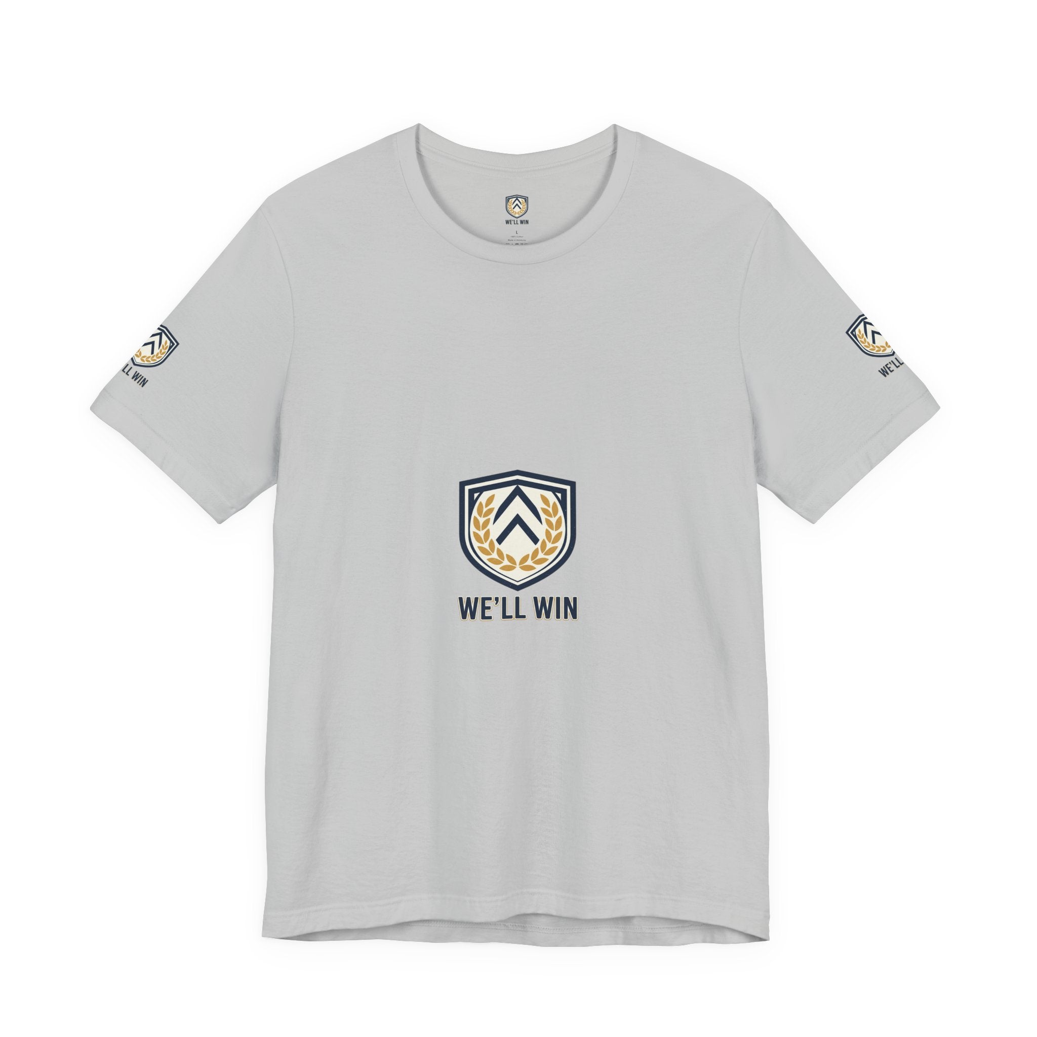 We’ll Win Shield Tee | Motivational Victory Emblem